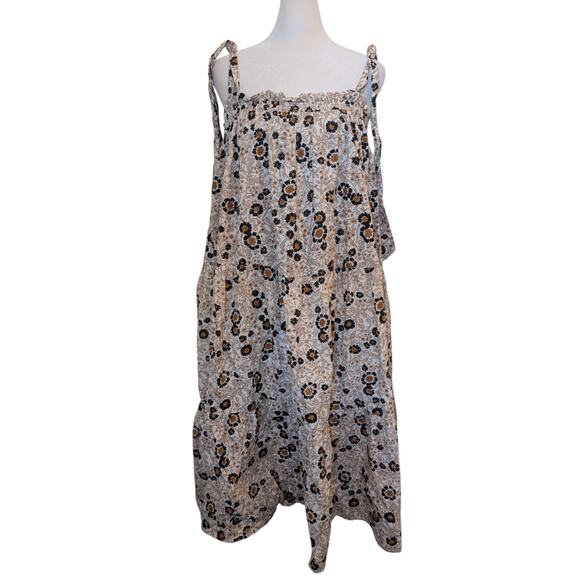 Le Reveur Floral Smocked Cottage Dress Large - Picture 6 of 6